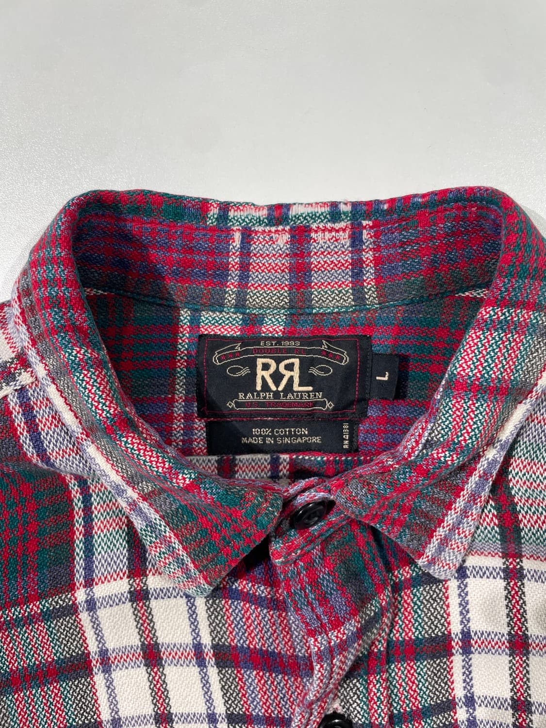 더블알엘 90’s 트윈 포켓 체크 셔츠 상품이미지7