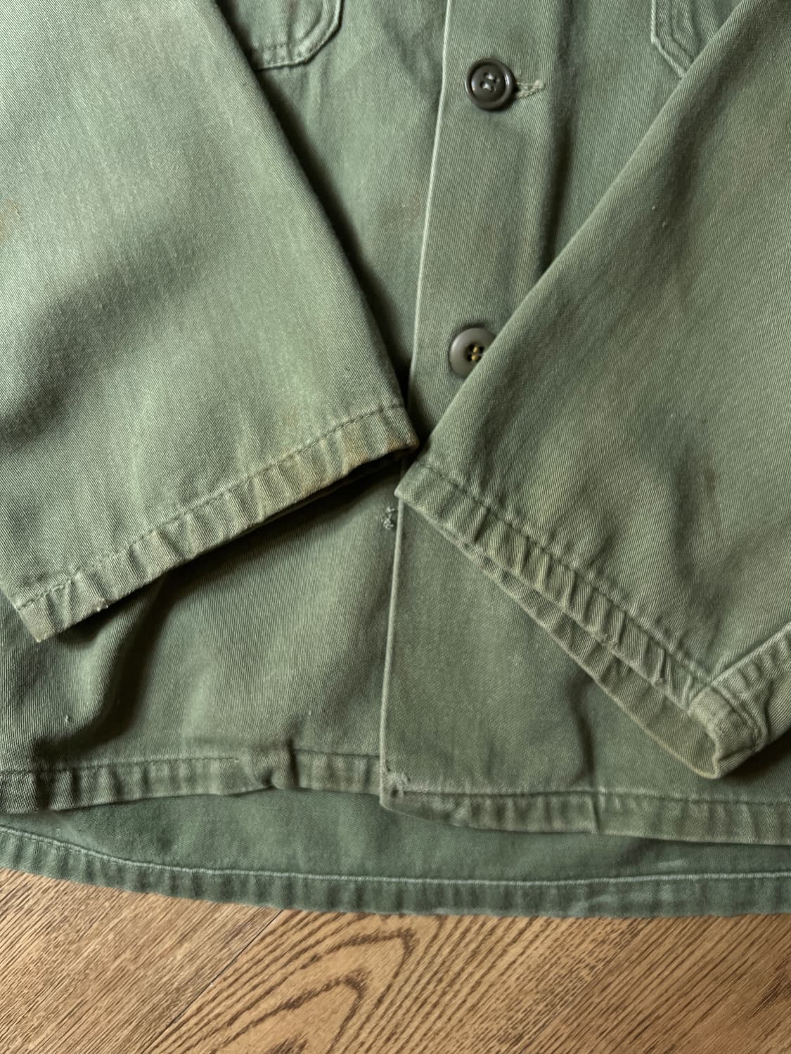 [XL]70's 오리지널 U.S ARMY OG-107 밀리터리 셔츠 상품이미지5