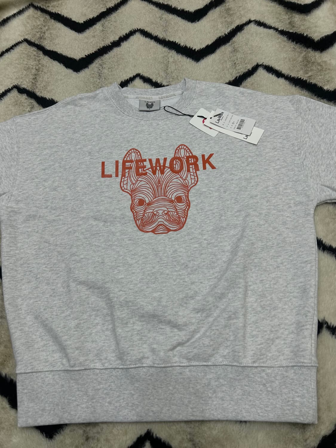 [S]라이프워크 라독 맨투맨/라이트그레이 상품이미지3