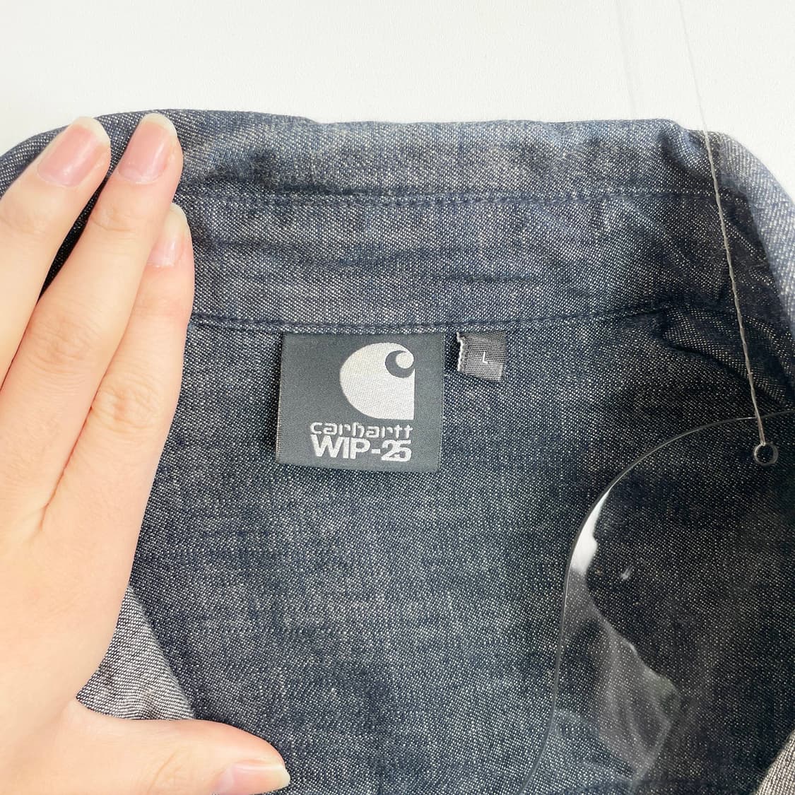 B1 칼하트 WIP 25주년 한정판 데님 카라 셔츠 100사이즈 상품이미지5
