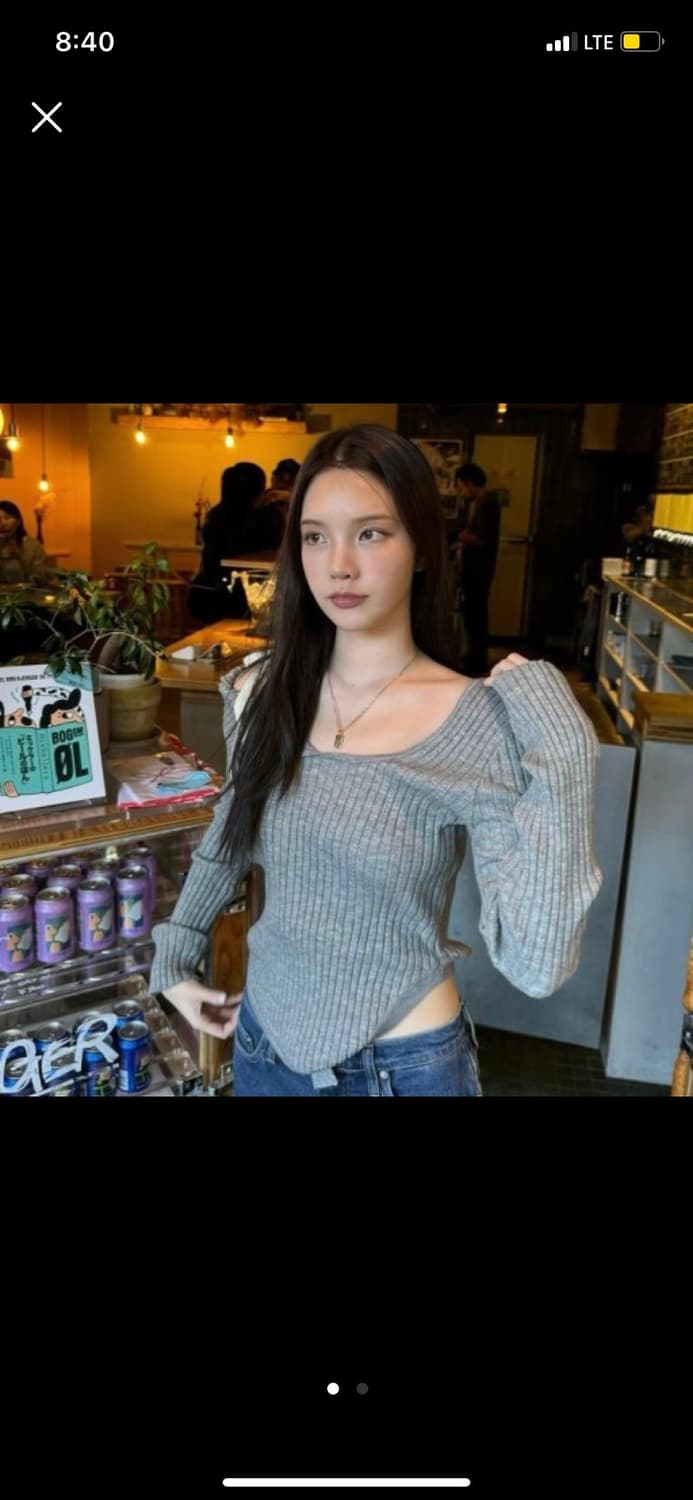 GLOWNY 글로니 아이사 니트 그레이 상품이미지2