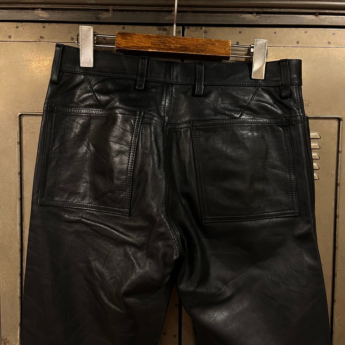 [택포](m/30) EZ by 제냐 카우 레더 팬츠 상품이미지4