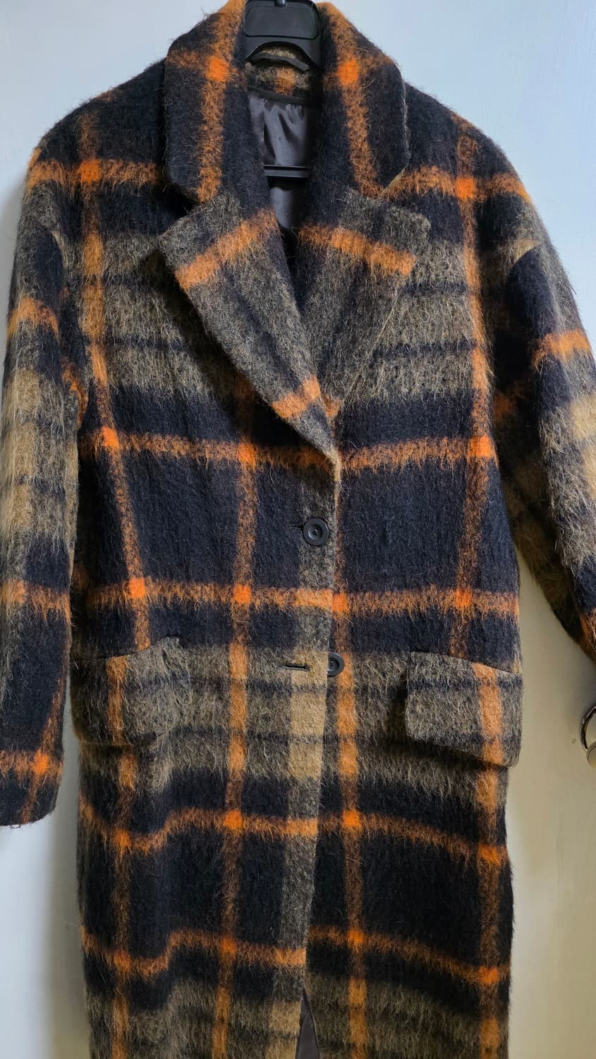 cos 테일러드 체크 코트 32(55사이즈) 상품이미지3