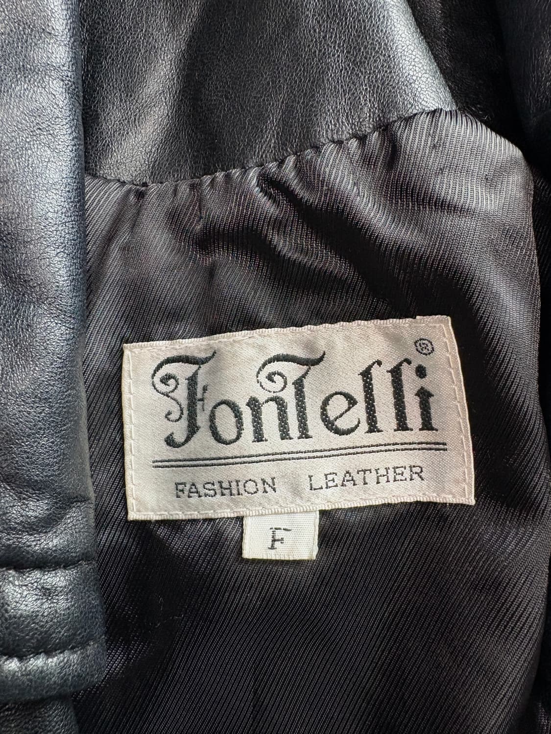 Fontelli 아카이브 양가죽 트렌치 벨티드 레더 자켓 3354 상품이미지3