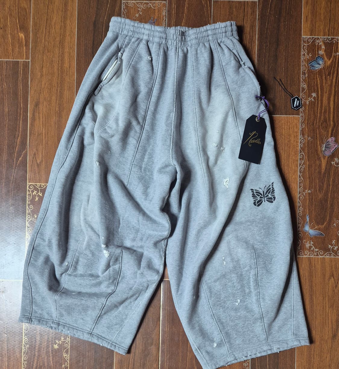 [S]니들스 디컨스트럭티드 HD 스웨트팬츠 코튼 프렌치 테리 H 그레이 상품이미지1