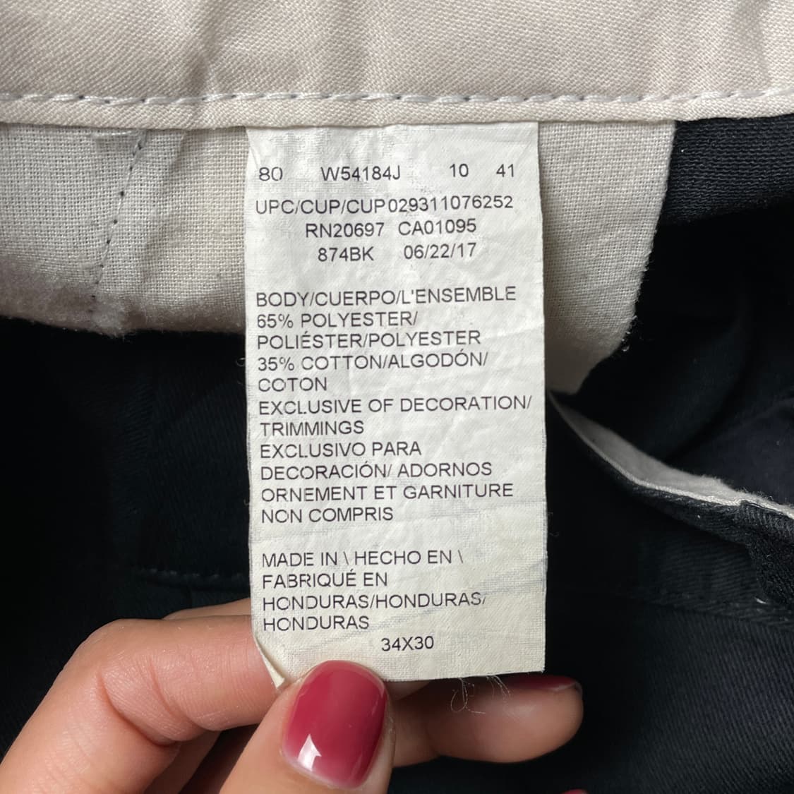 DICKIES 디키즈874 빈티지 블랙 워크 팬츠 A00982 상품이미지10