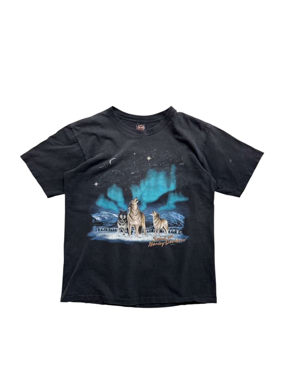 90s 할리데이비슨 오로라울프 반팔티 상품이미지1