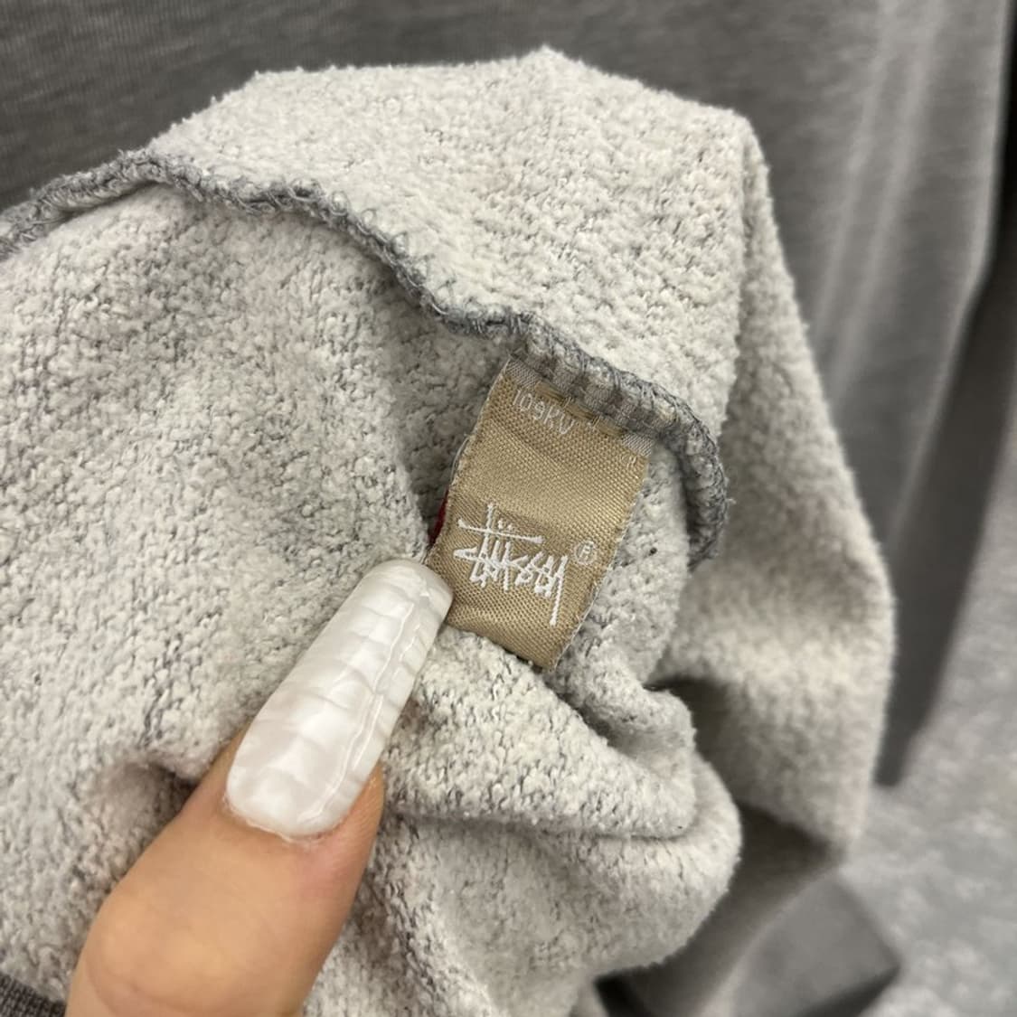 스투시 캐주얼 빈티지 펑크 빅스탁로고 맨투맨 M C11001 상품이미지6