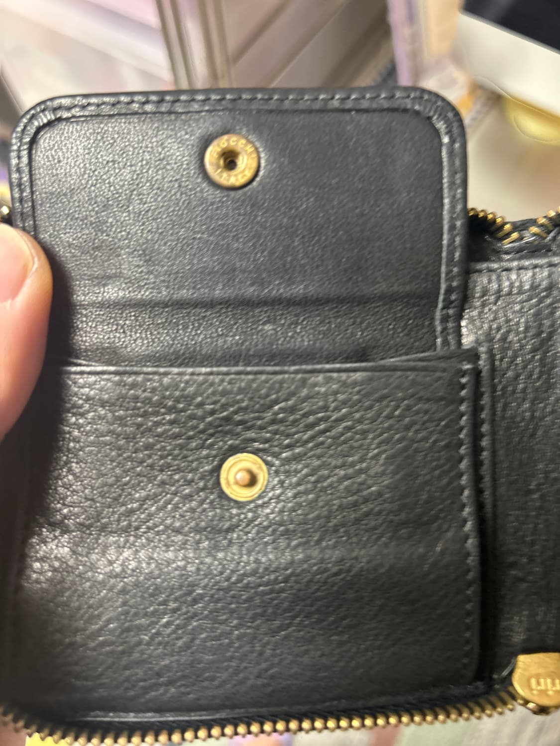 visvim 비즈빔 스웨이드 가죽 블랙 반지갑 상품이미지8