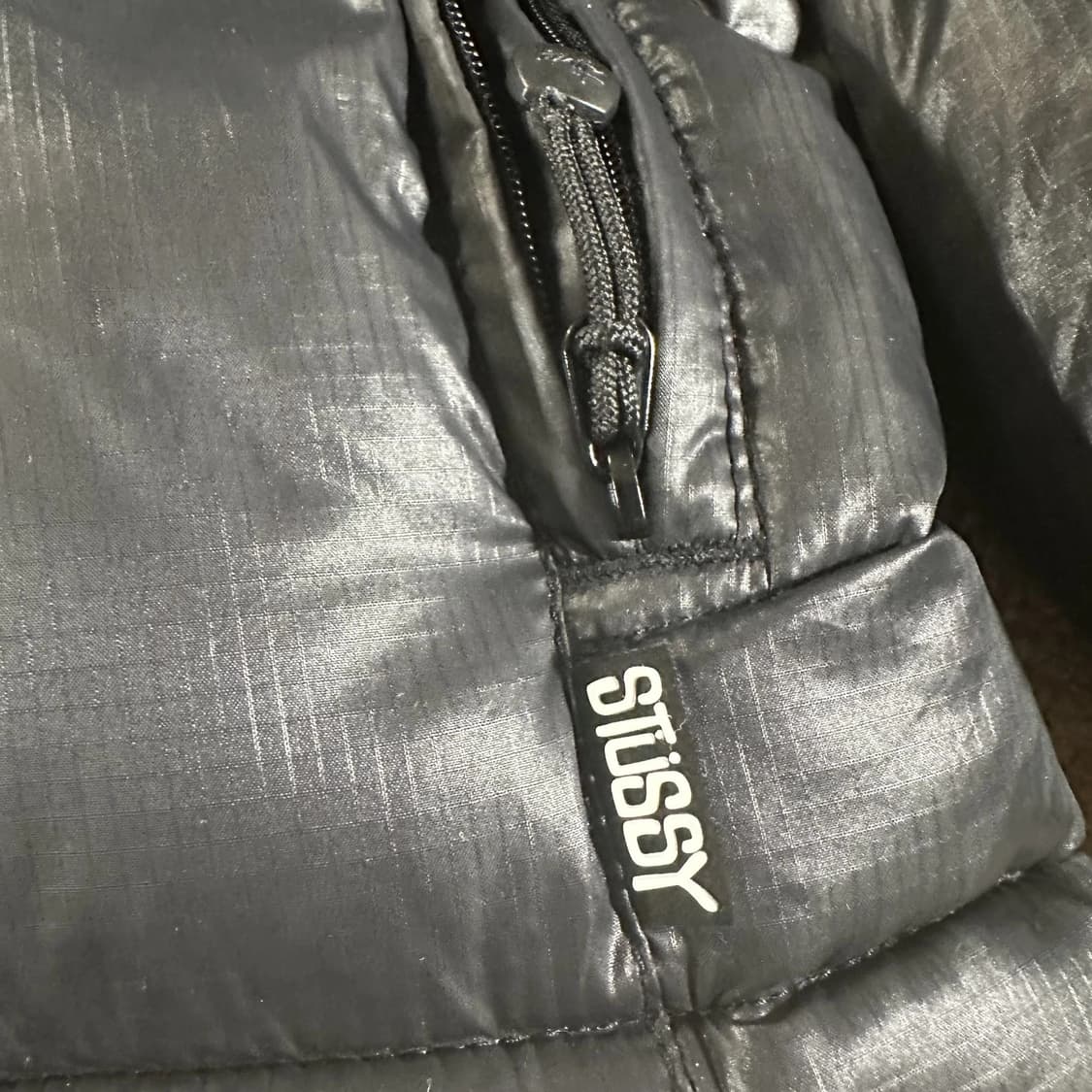 스투시 어센틱 기어 다운 푸퍼 자켓 블랙 L 상품이미지6