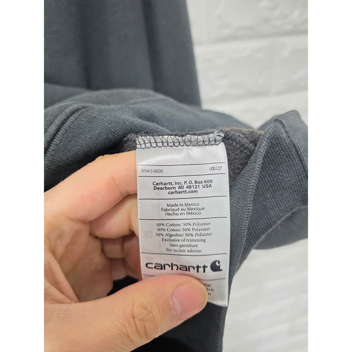 택포_ 칼하트 블랙 후드티 M 상품이미지3