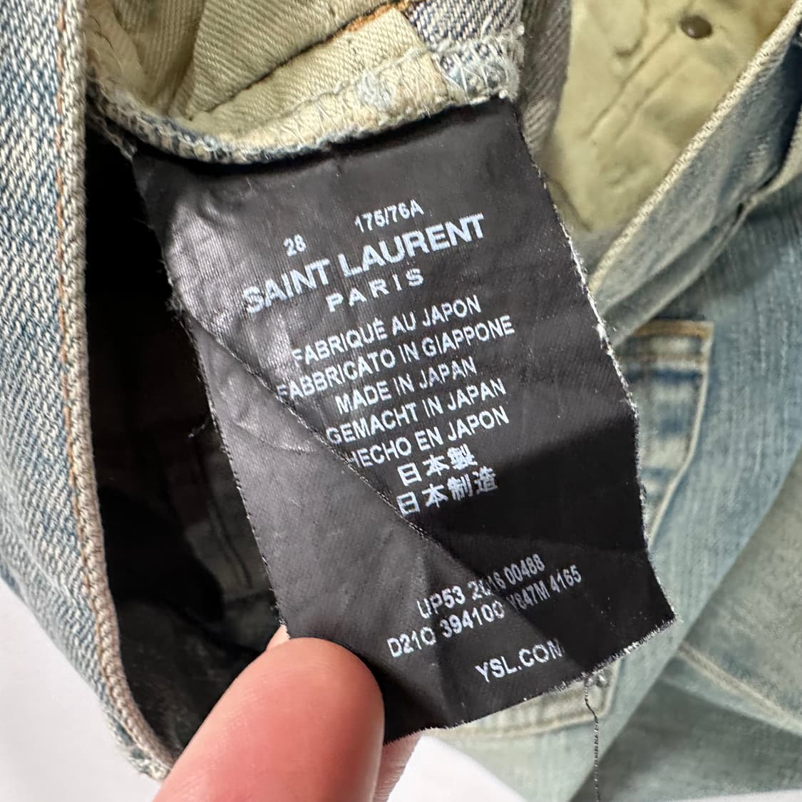 생로랑 16FW 무릎 디스진 상품이미지6