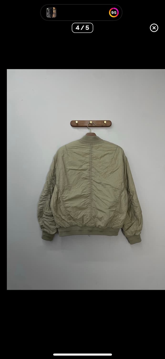 벨리에 오버사이즈 링클 봄버 재킷 A2424 상품이미지4