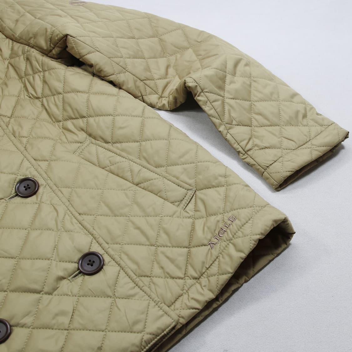 AIGLE 퀼팅 피코트 (여성용 S) 상품이미지7