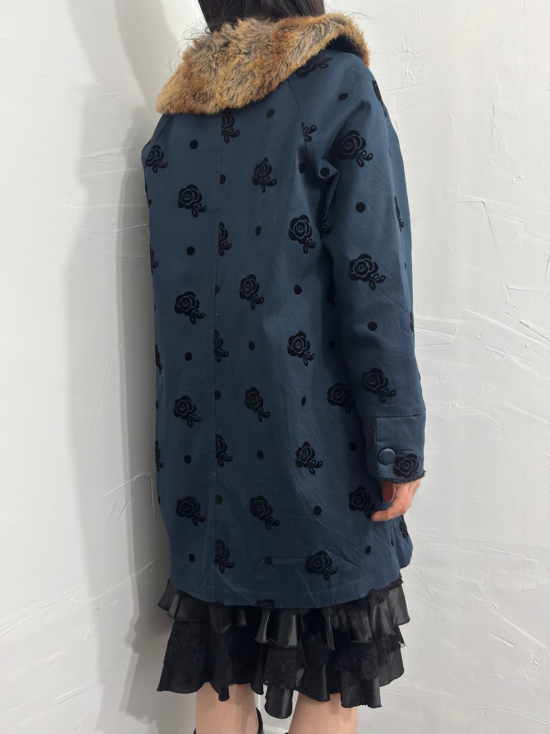 hamble dot&flower fur coat 상품이미지5