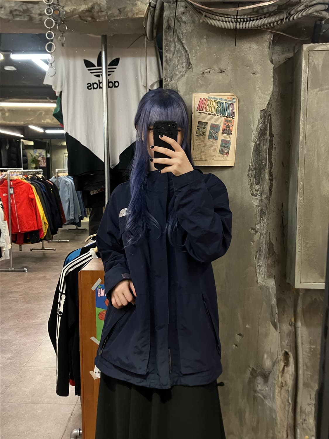 노스페이스 바람막이 점퍼 네이비 95 #csz2228  상품이미지2