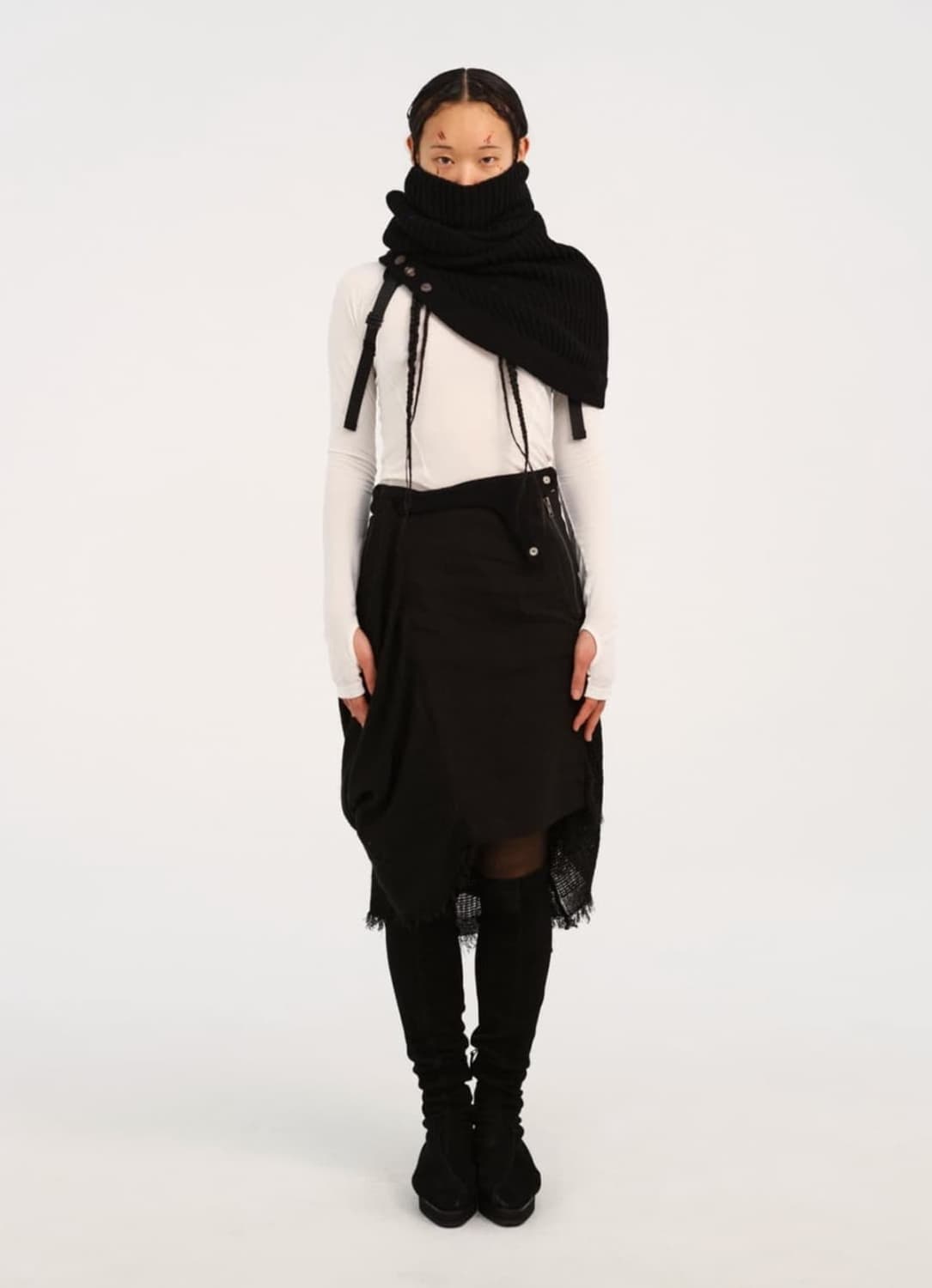 Hyein Seo 혜인서 24FW 울 스누드 Black 상품이미지1