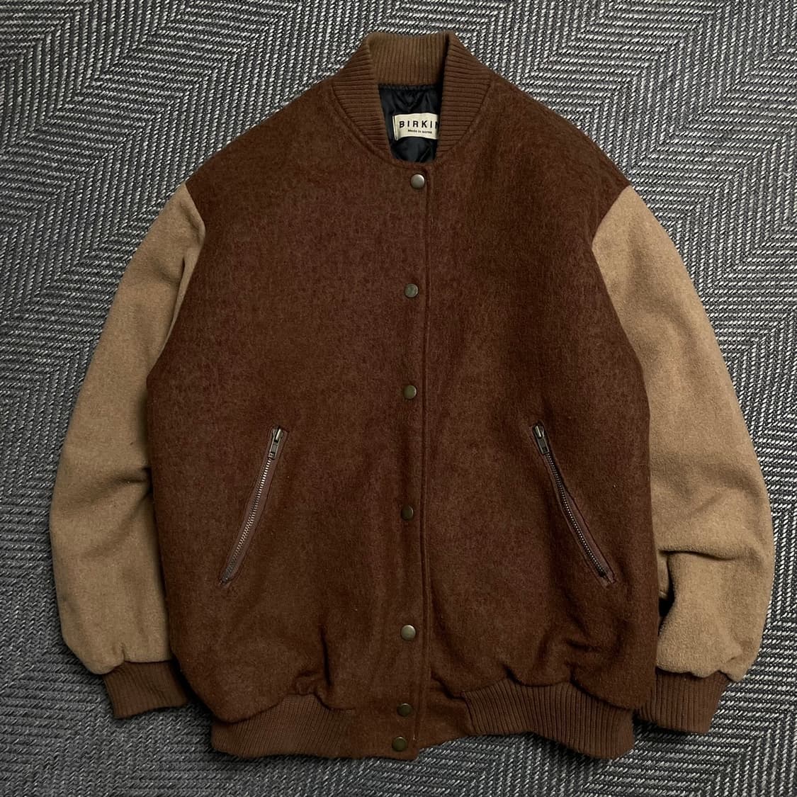 BIRKIN 빈티지 스타디움 모직 바시티 자켓o 5355 상품이미지1