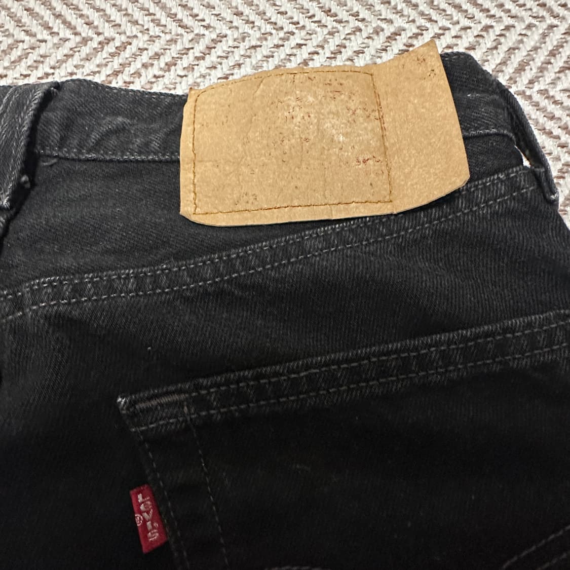 LEVI'S 501 90's usa made black jeans 상품이미지3