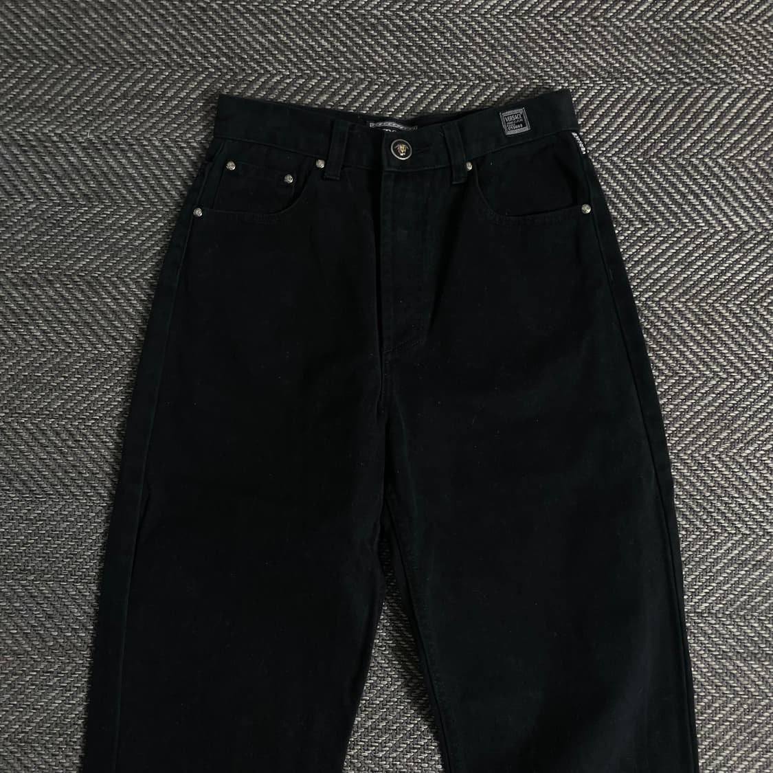 00s 베르사체 아카이브 와이드핏 블랙 데님 팬츠 y 3716 상품이미지4