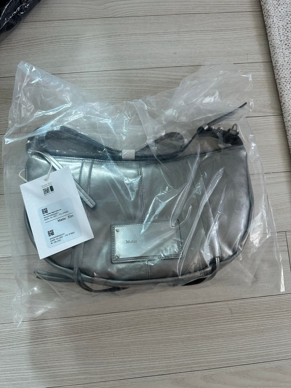 half shirring rivbon round bag dark 상품이미지3