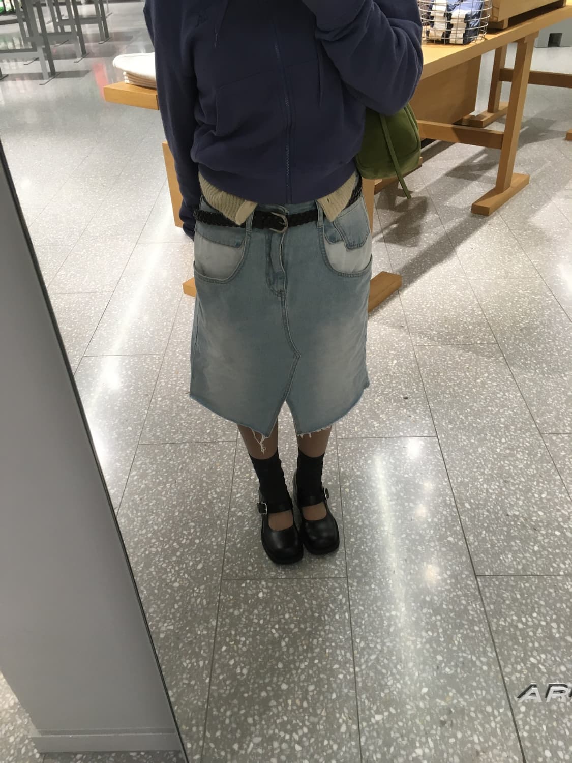 데님미디스커트 상품이미지3