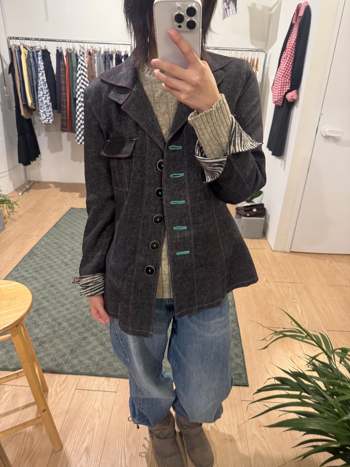 vintage button jacket 상품이미지1