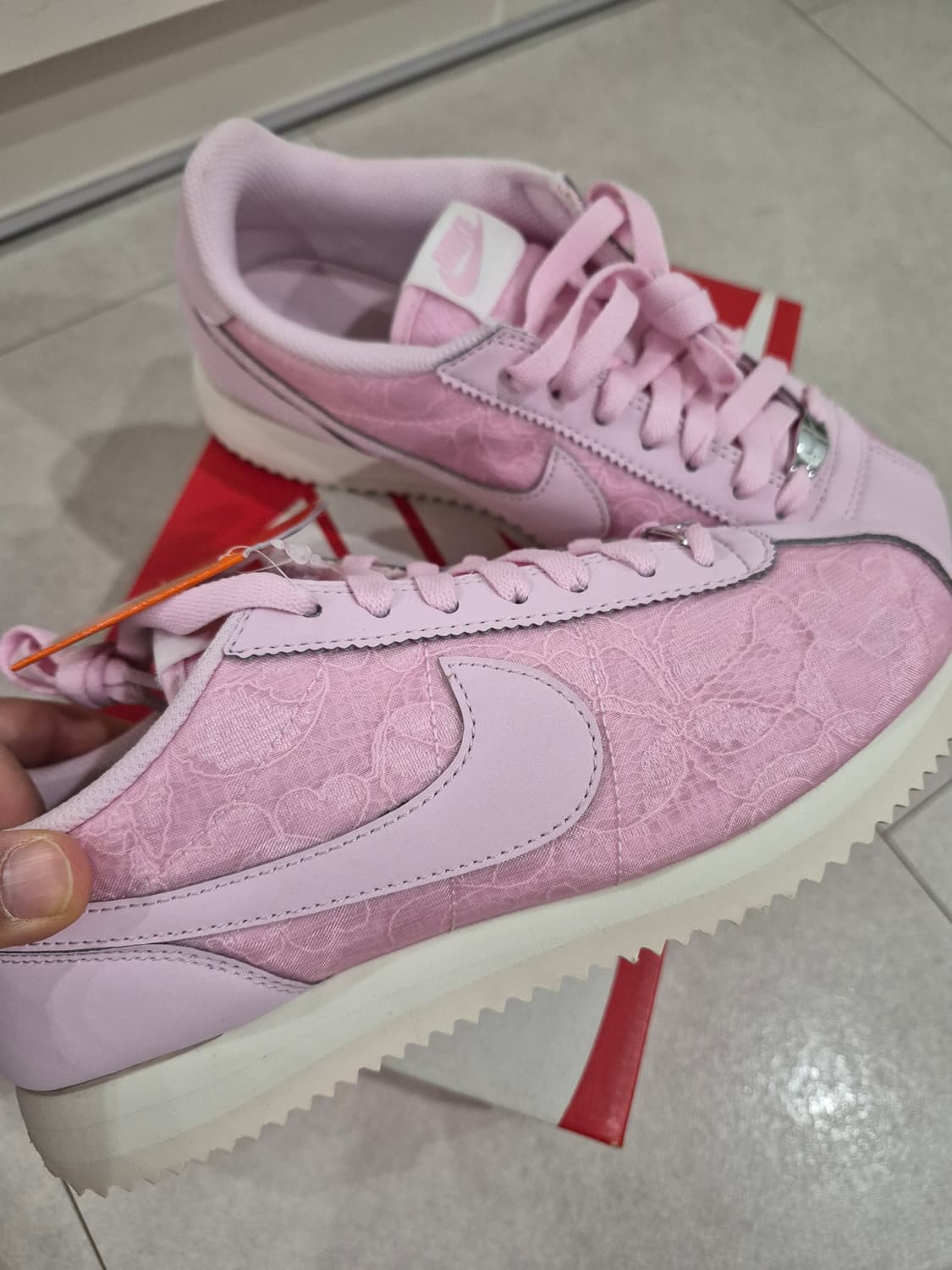 새상품))나이키 코르테즈 핑크 폼 소프트 펄 235 상품이미지3