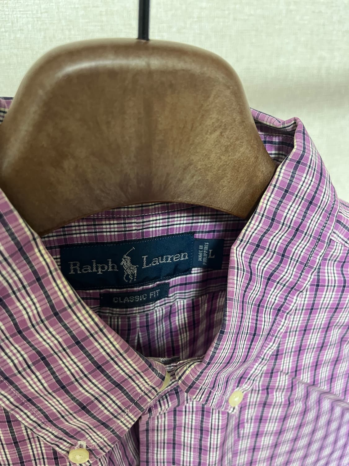 폴로 체크 드레스 셔츠 L 00년대 상품이미지2