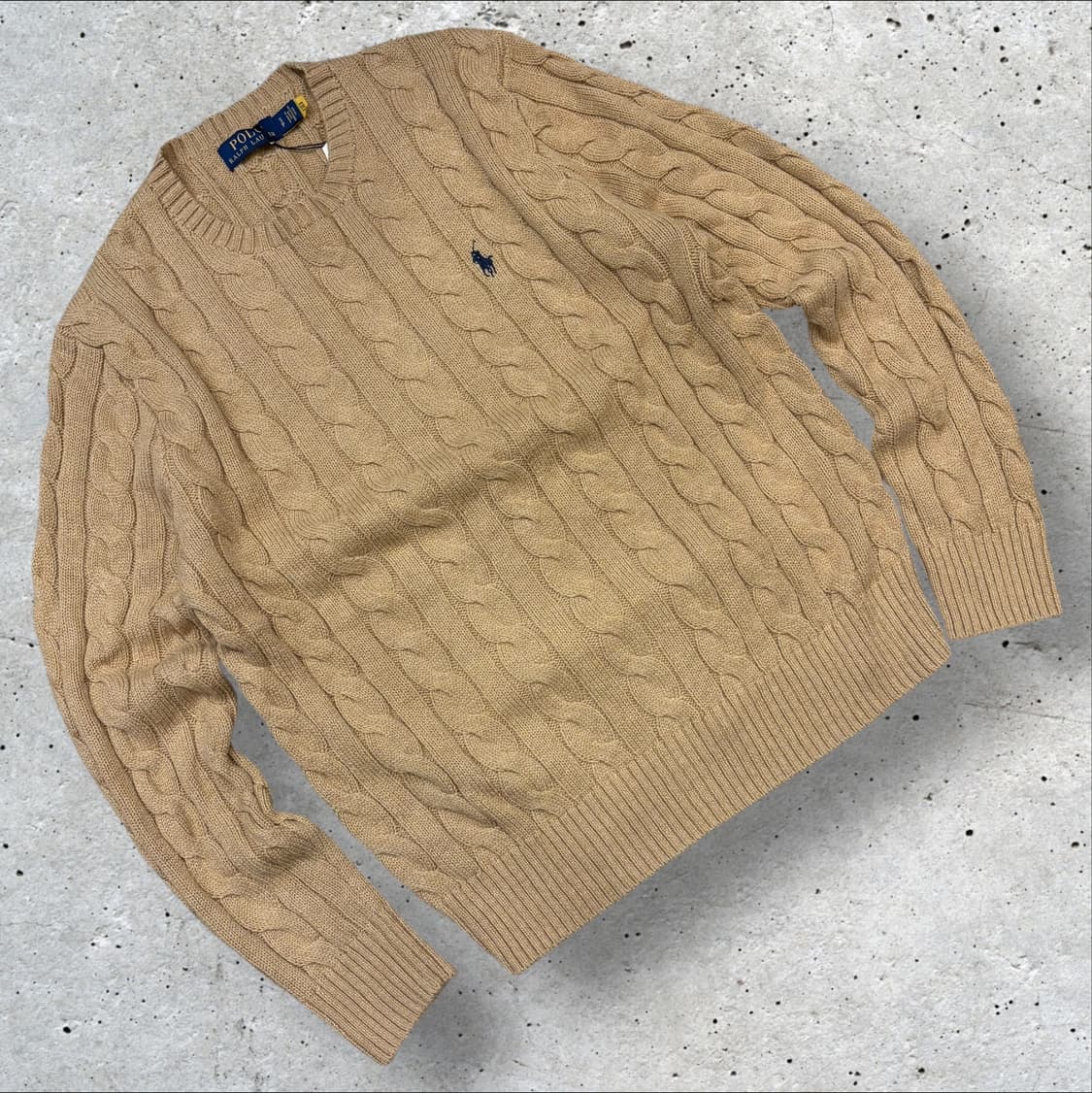 [S] 폴로 랄프로렌 신형 큐알 꽈배기 니트 베이지 B683 상품이미지1