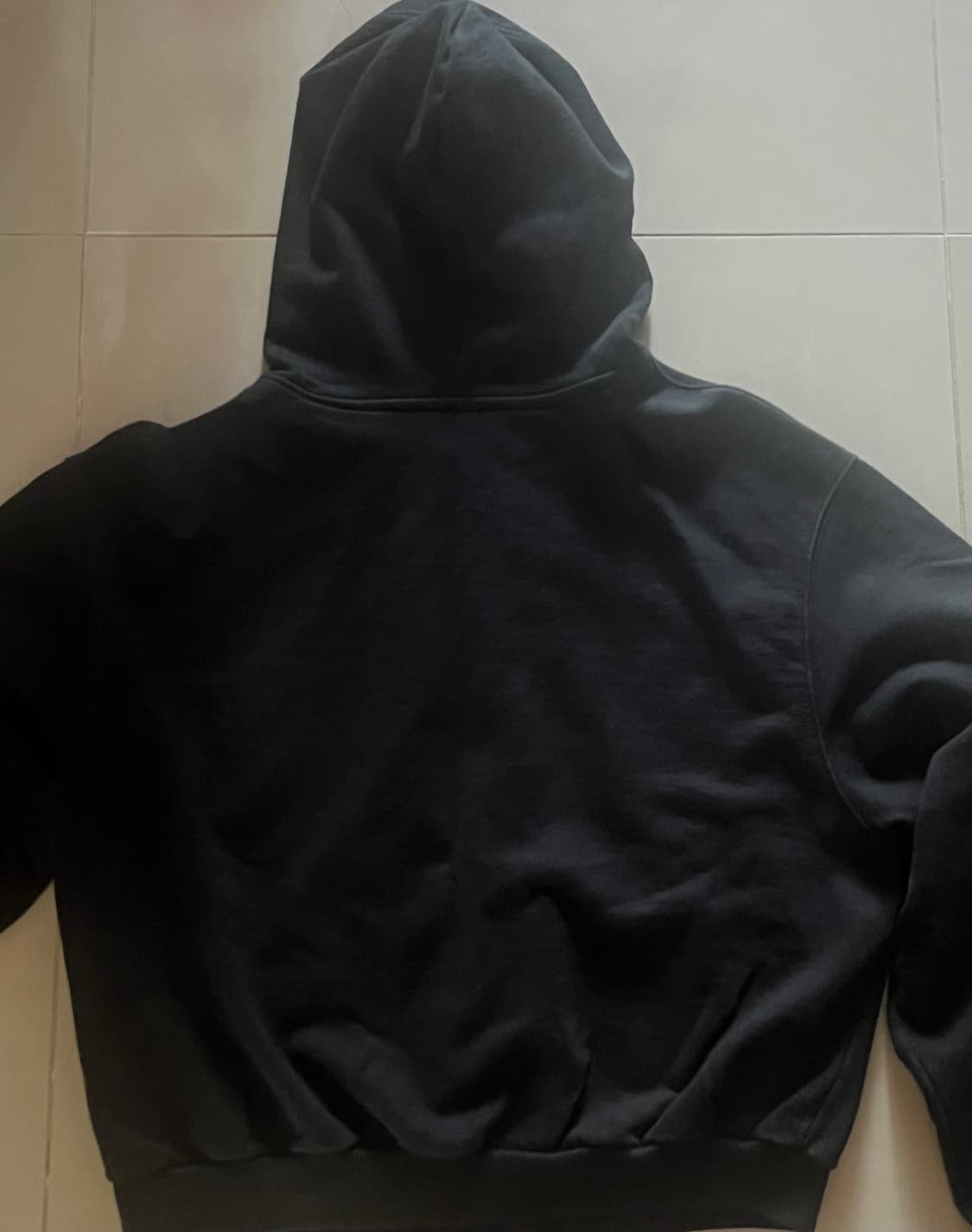 구민성 크롭 후드집업 블랙 M 상품이미지3