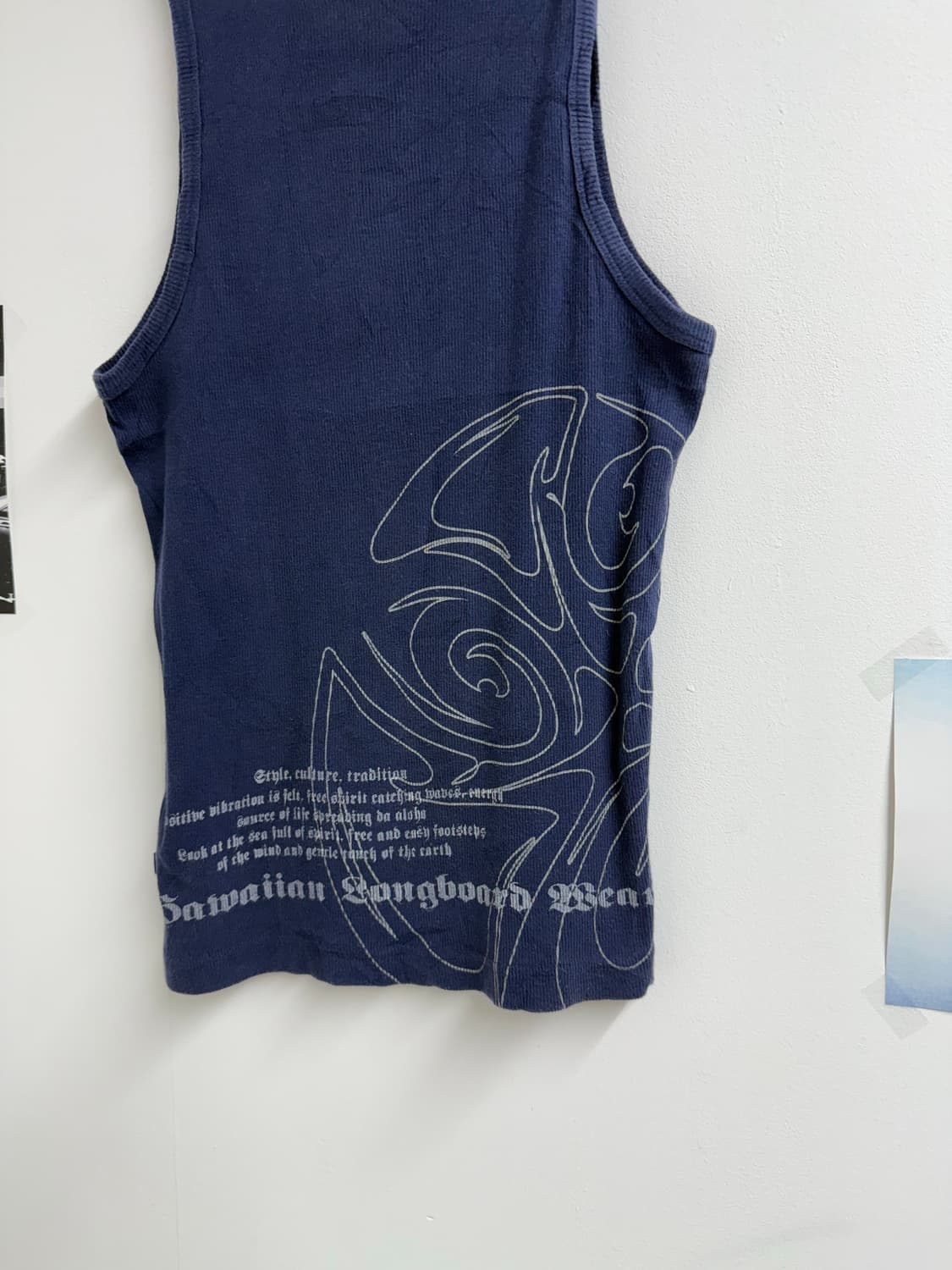 00s mood back printing sleeveless 상품이미지2