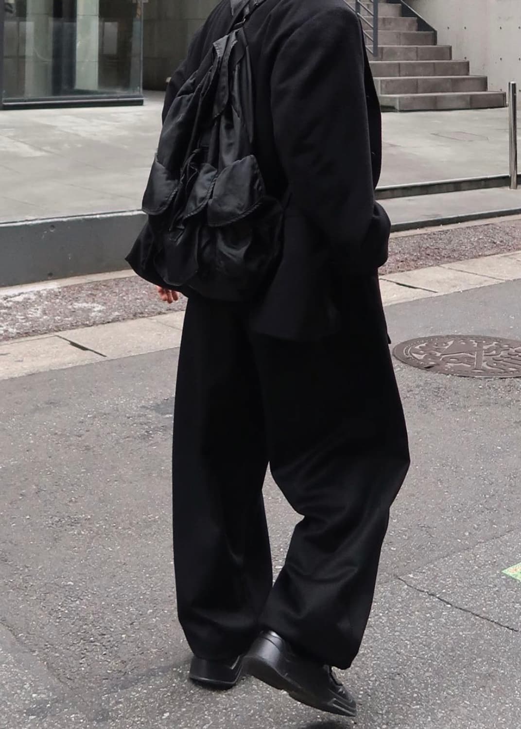 요지야마모토 나일론 레더 백 상품이미지5