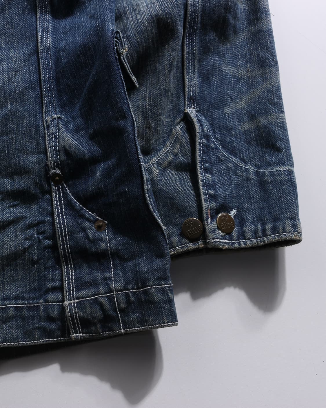 Royal Blue Denim Coverall Jacket 상품이미지6