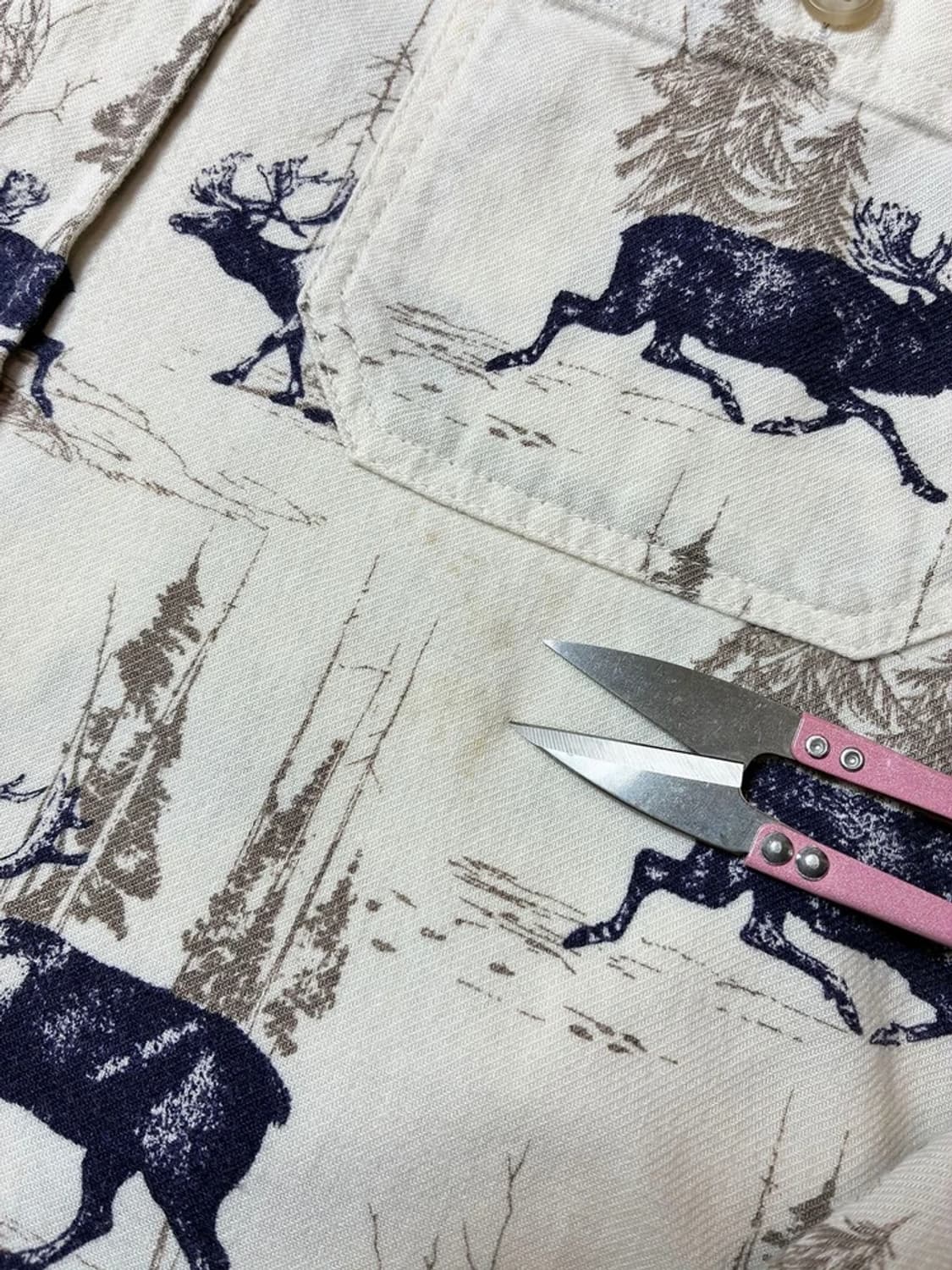 GREEN LABEL RELAXING 00's 순록 패턴셔츠 PN6309 상품이미지3