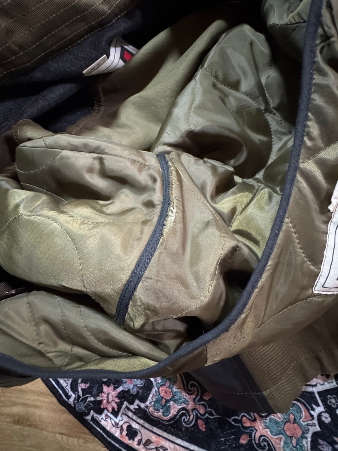 자라 울 믹스 피쉬테일 파카 상품이미지5