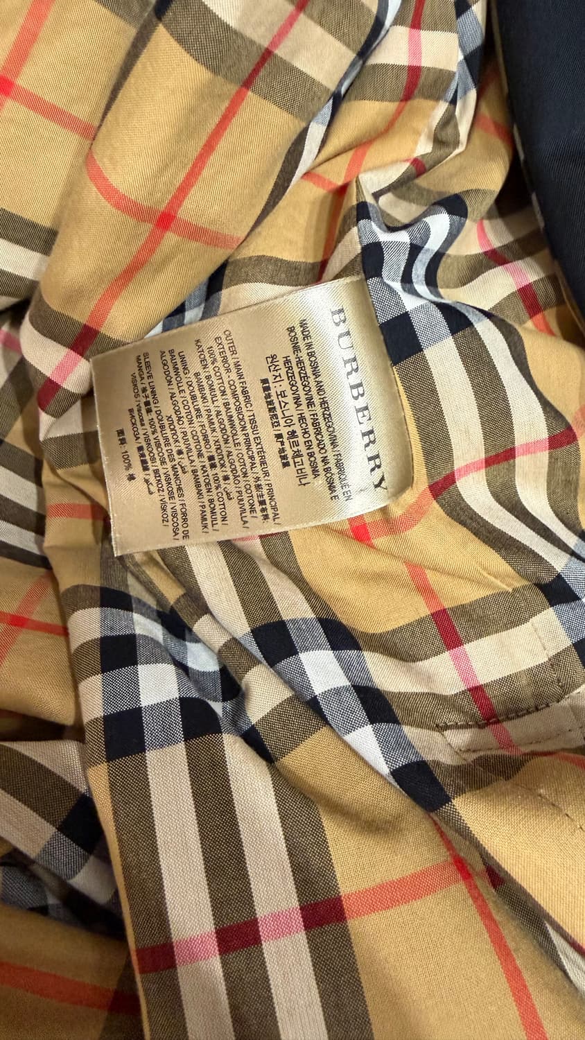 버버리 사이드슬릿 트렌치코트 블랙 상품이미지5