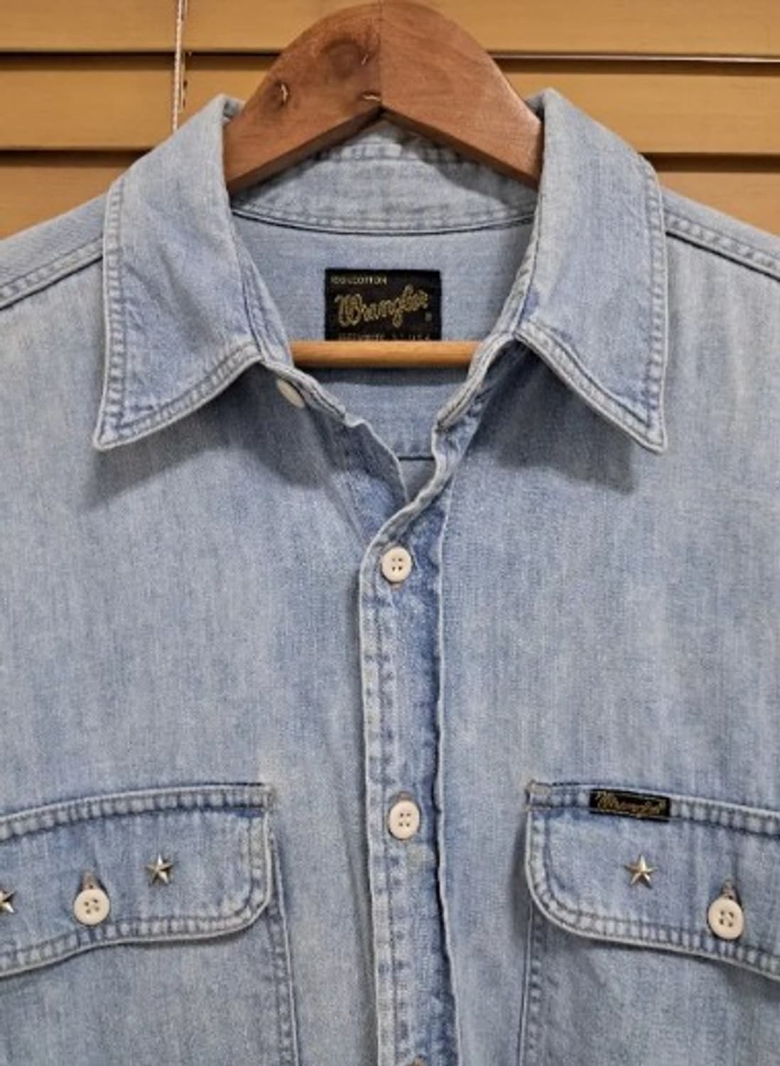 랭글러 남성 워싱청셔켓 L사이즈 상품이미지1