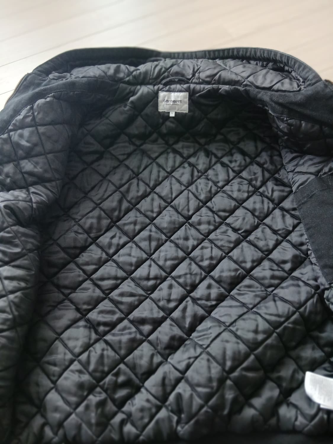 칼하트 wip og 액티브 자켓 L 디어본 캔버스 에이지드 블랙 상품이미지6