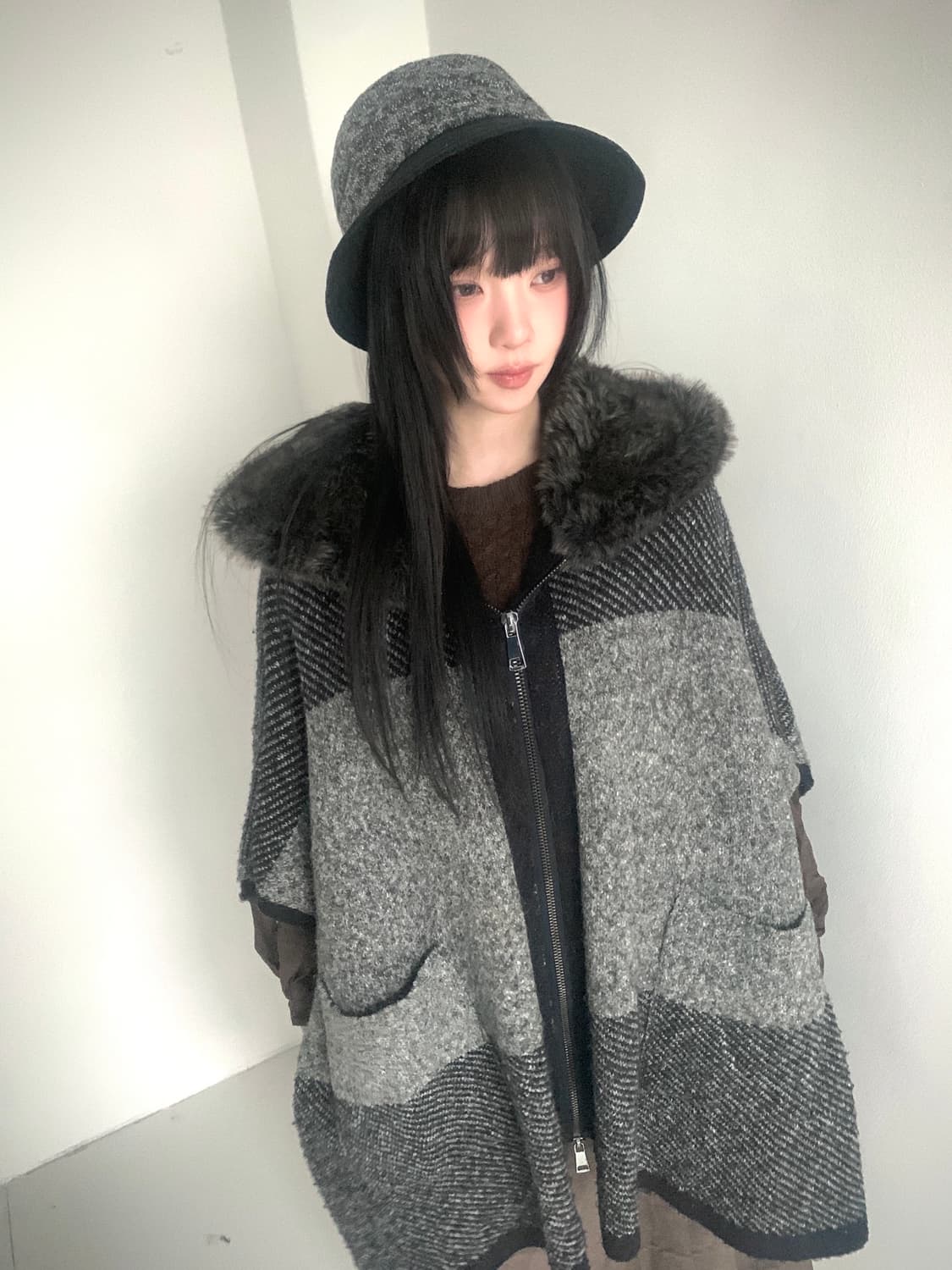 Cape fur coat 상품이미지5