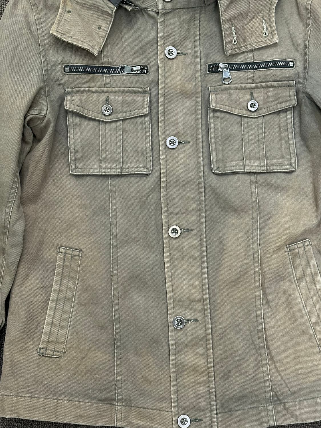 L)Intheattic 빈티지 카키 워크자켓 상품이미지2