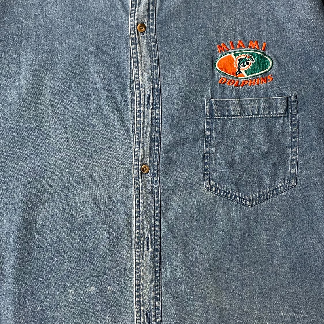 TRUE FAN 빈티지 다운버튼 코튼 데님 셔츠 A00610 상품이미지3