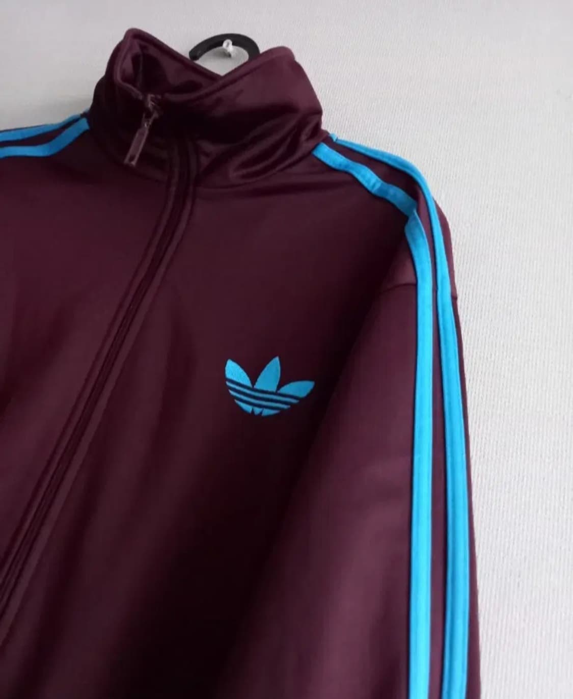 아디다스 파이어버드 버건디 마룬 스카이블루 트랙탑 저지 져지집업 100 상품이미지2