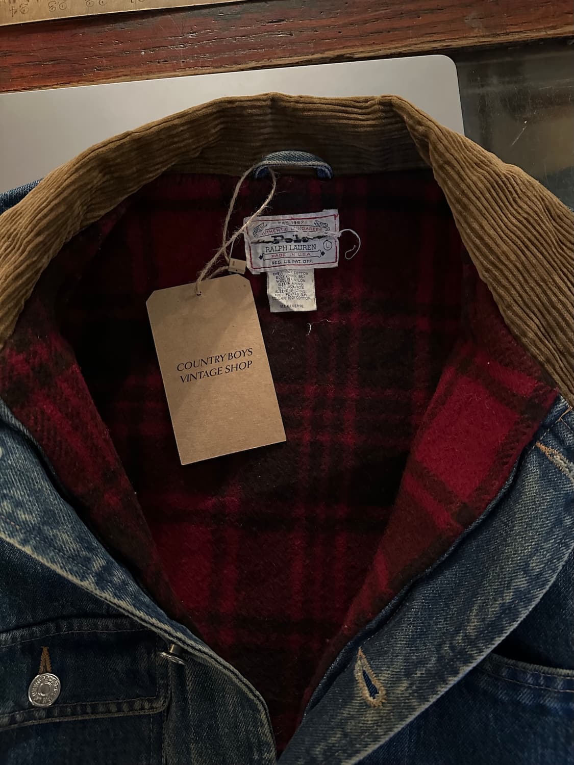 80s USA 빈티지 폴로 랄프로렌 덩가리 데님 자켓 상품이미지8