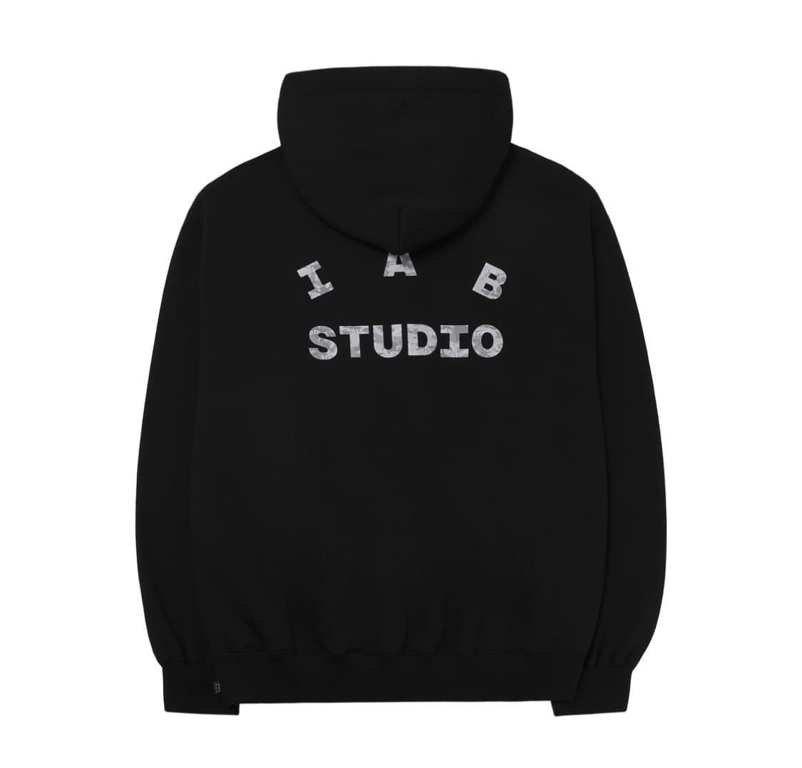 (L)아이앱스튜디오 후드티 카모 블랙 상품이미지1