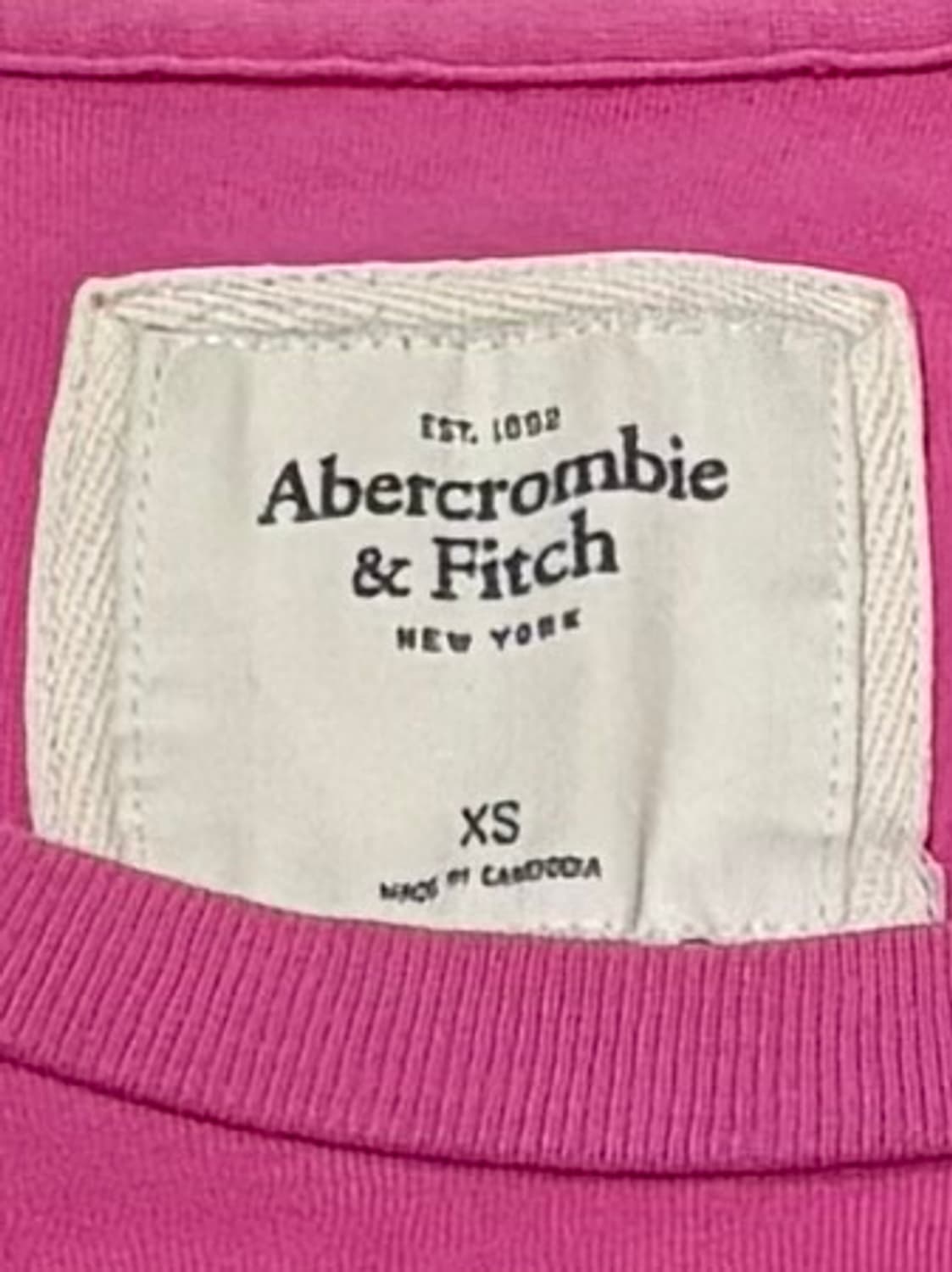 아베크롬비 빅로고 딱붙 반팔 상품이미지6