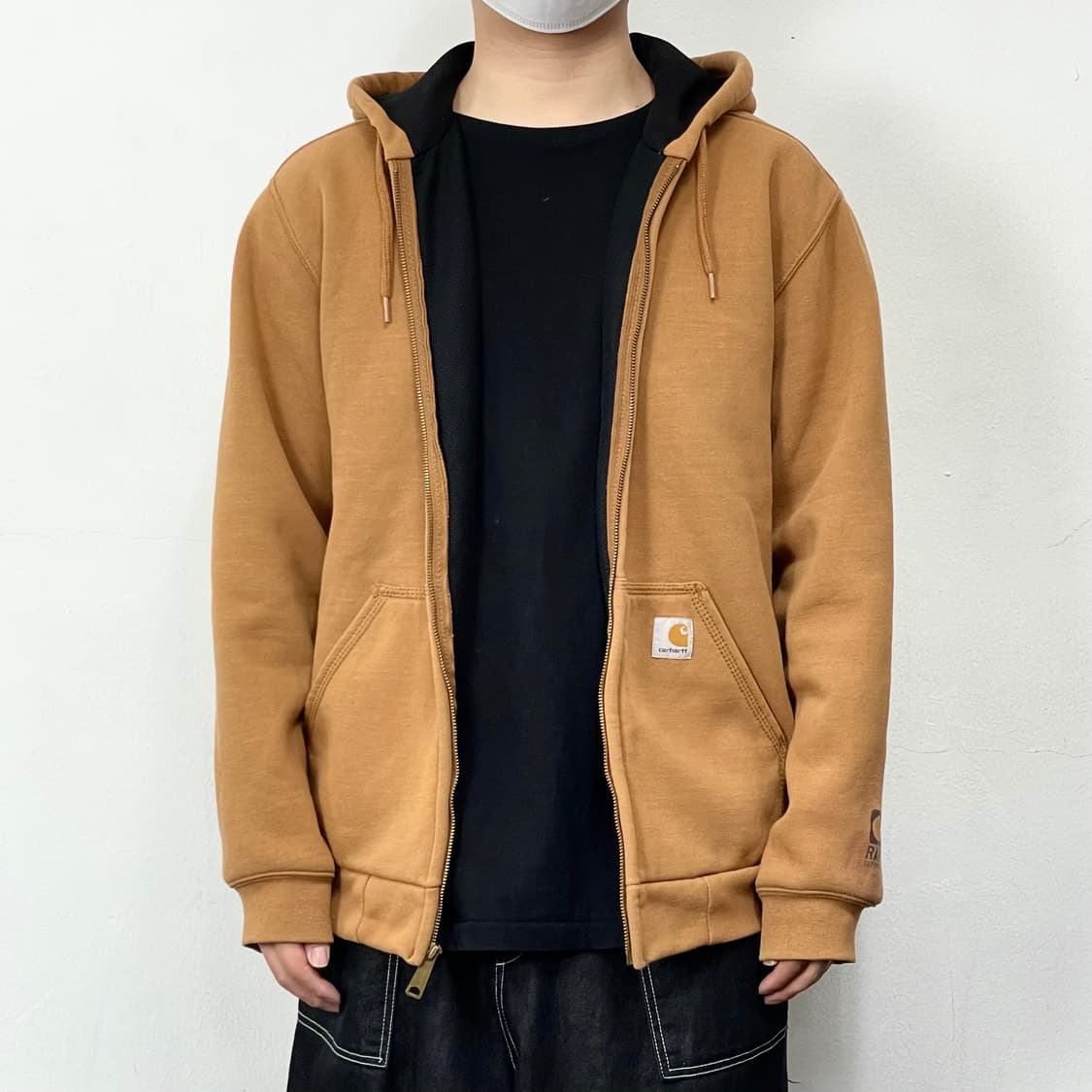 칼하트 오리지널 오버사이즈 된장 써멀 후드집업 상품이미지2