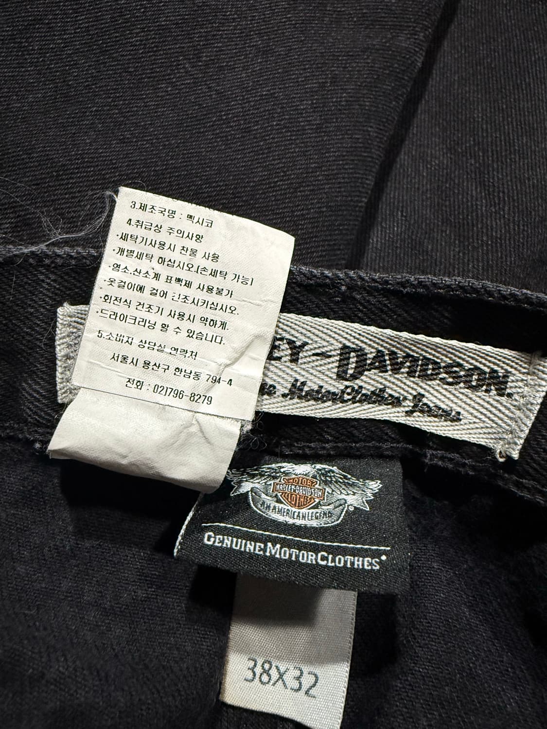 Harley Davidson 할리데이비슨 블랙 데님팬츠 상품이미지6