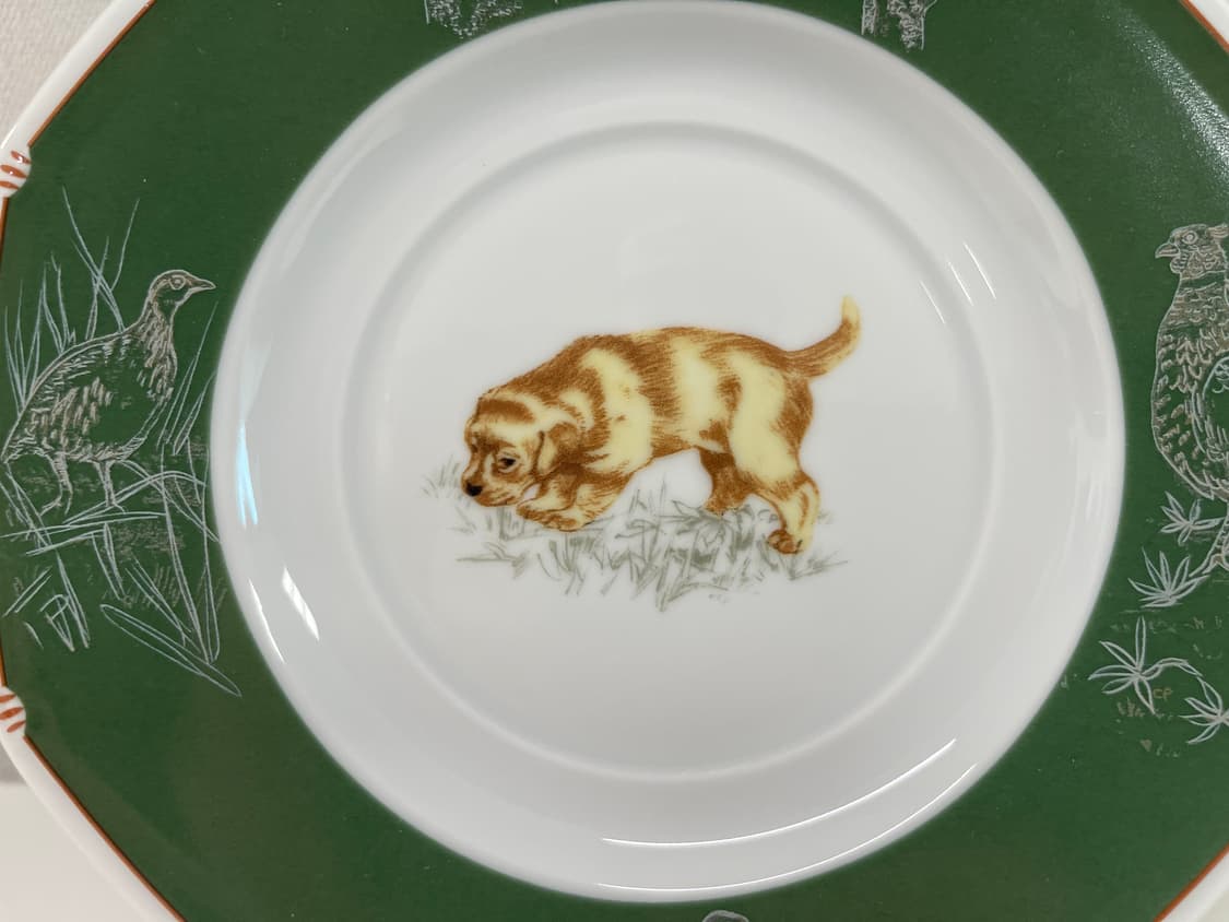 에르메스 샹 쿠홍 Chiens Courants 리트리버 플레이트 1P 상품이미지2