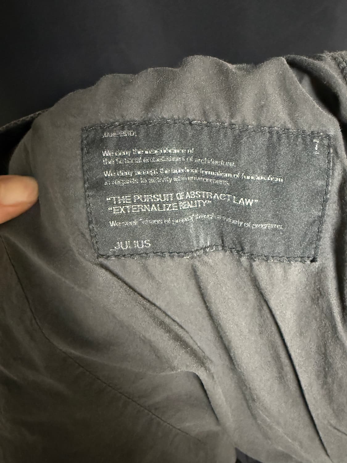 JULIUS AW14 “GLITCH” denim jacket 상품이미지4